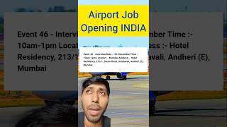 Airport job crew indigo today !! Interview