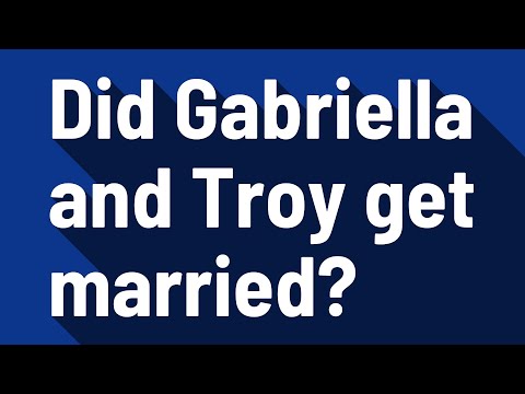 Do Troy and Gabriella get married?