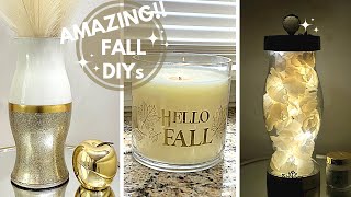 AMAZING FALL DIYs Using $2 Glass || Creative Ways To Decorate On A Budget