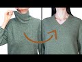 How to alter a tight neckline into a V-Neck in 5 minutes easily!