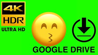 3D Emoji 😙 Kissing Face with Smiling Eyes / green screen easy download