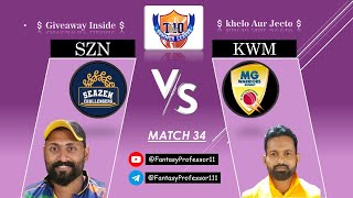 SZN vs KWM dream11 prediction | SZN vs KWM | SZN vs KWM Today KCC Match | KUWAIT T10 CHALLENGERS CUP