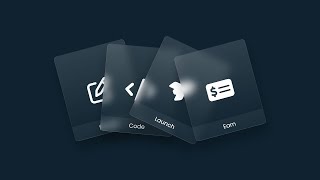CSS Glassmorphism Cards Hover Effects