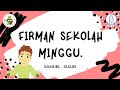 Firman SM - Kelas Samuel & Daud - 5 Juli 2020