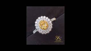 18k yellow diamond ring @SK Design Jewellery