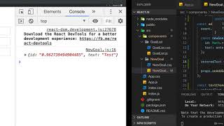 react js beginner course. Class 13. Fetching User Input (Two-way Binding)