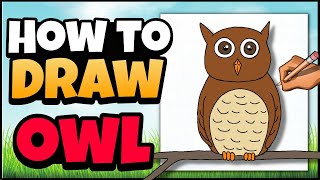 How to Draw an Owl 🦉 | Spring Art for Kids | Guided Drawing