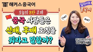 [중국어회화] 중국인들은 선배, 후배를 뭐라고 부를까?🤔ㅣ일석이조 중국어 8탄 생활중국어 중국어학원 중국어공부 중국어독학 해커스중국어 김선영