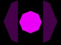 magenta octagon black background up to down shorts