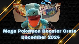 Mega Pokemon Booster Crate Subscription Box Unboxing - December 2024 #pokemonpackopening #pokemon