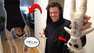 EVIL TWIN USES REAL LIFE VOODOO DOLL ON ME 3AM CHALLENGE!! (SCARY)