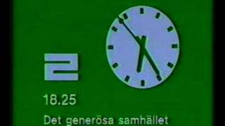 Klassisk TV2-klocka 1978