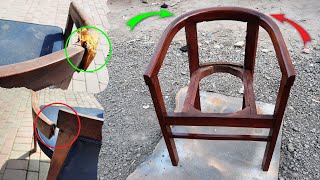 How To Repair Broken Chair Arms | Furniture Repair \u0026 Restoration | Wood Link