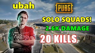 NaVi ubah - 20 KILLS (2.6K Damage) - SOLO SQUADS! - PUBG