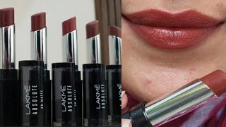 NEW SHADES Lakme 3d Matte Lipsticks |Glam Diva