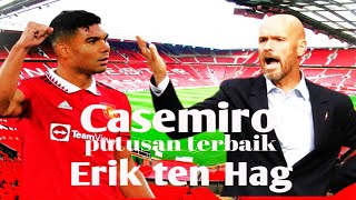 Casemiro Bantu MU Raih Trofi, Putusan Terbaik Erik ten Hag