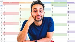 Ali Abdaal's Year at a Glance Template