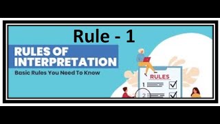 Rule 1 I General Rules of Interpretation I The Customs Tariff Act 1975 I CBLR Exam