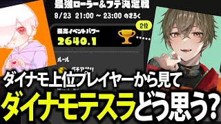 最強ローラーフデ決定戦で2位をとったダイナモ2人からみたダイナモテスラの評価は・・・？【毎日ダイナモ185日目】【スプラトゥーン3】