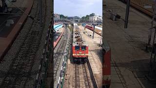 kollam express train arrives kollam junction railway station #shortsfeed #reels