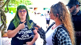 Green-Haired SJW Has MELTDOWN Seeing Kaitlin Bennett