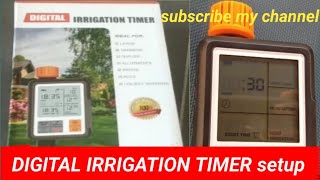 Digital Irrigation Timer setup Part 1 কিভাবে ডিজিটাল পানির টাইমার সেট করবেন৷ ।  @ranaandmahimedia