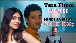 Tera Fitoor Hindi Lyrical Karaoke Track With Full HD 1080p | Genius (2018) |Himesh Reshammiya |