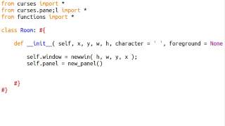 Python [curses] 17 "Rooms"