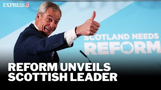 LIVE: Nigel Farage to unveil Reform UK's Scottish leader in major election announcement