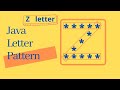 Star Pattern Program in Java to make Letters - using while loop