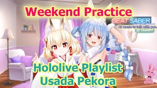 Gamer Girl's Weekend Practice: Hololive Usada Pekora Playlist. #兎田ぺこら #BeatSaber