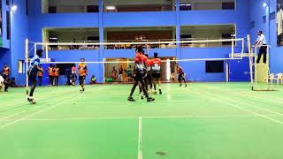 semifinal 👉1-set ( DG vaishnav vs loyola 🌋 volleyball tournament #dangerboysvolleyballmatch