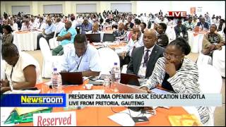 President Zuma officially opens the Basic Education Lekgotla