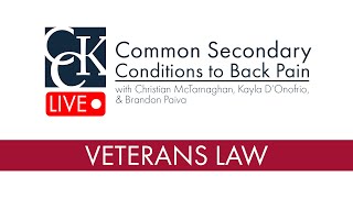 Common Secondary Conditions to Back Pain: VA Claims