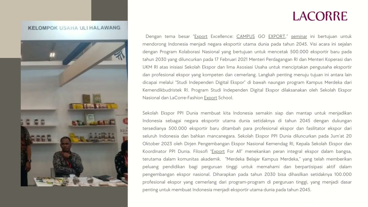 Campus Go Export - Menjadikan Indonesia Negara Eksportir Utama Dunia ...