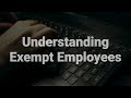 what is an exempt employee