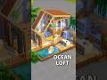 CUTE LOFT ideas (Bedroom, Pool, kitchen) Small space challenge sims 4 #sims4shorts #sims4loft #short