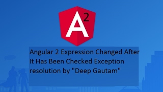Expression has changed after it was checked exception resolution in angular 2