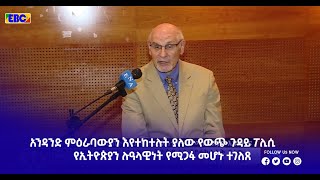 አንዳንድ ምዕራባውያን እየተከተሉት ያለው የውጭ ጉዳይ ፖሊሲ የኢትዮጵያን ሉዓላዊነት የሚጋፋ መሆኑ ተገለጸ