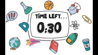 30 Second Countdown Timer | Classroom, Study & Focus Theme