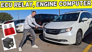 HONDA ODYSSEY ECU RELAY, ECM RELAY, PCM RELAY LOCATION, ENGINE COMPUTER RELAY 2011 -2017