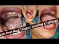 extreme long tongue moving challenge @vloger Sanchari #viral video