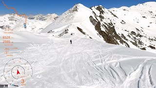 [4K] Skiing Chandolin, Off-Piste from St-Luc with a Local, Val d'Anniviers Switzerland, GoPro HERO9