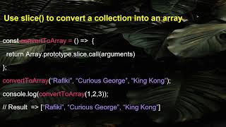 The Array Slice Method | JavaScript