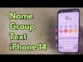 How to Name a Group Text on iPhone 14