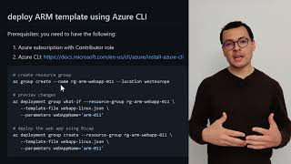 Create web app using ARM templates