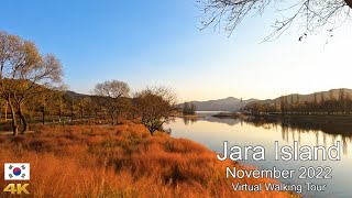 Korea Travel 🇰🇷 jara Island \u0026 Chuncheon Lake Cable Car [4k Virtual Healing Trip]