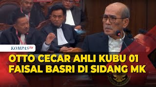 Otto Hasibuan Cecar Ahli Kubu 01 Faisal Basri di Sidang MK, Singgung Persoalan Bansos