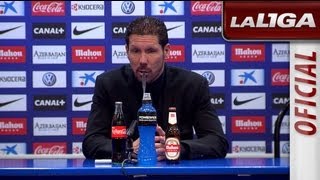 Rueda de Prensa de Simeone tras el Atlético de Madrid (1-0) RCD Espanyol - HD