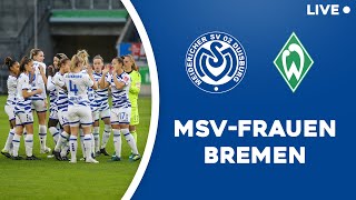 RE-LIVE - MSV Duisburg vs. SV Werder Bremen | Frauen-Bundesliga | #MSVSVW | ZebraTV | 09.05.2021